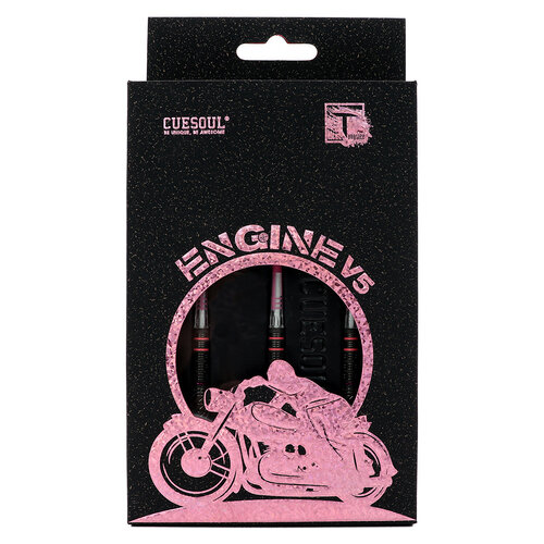 CUESOUL Cuesoul Engine V5 Pink Hope 90% Steel Tip Darts