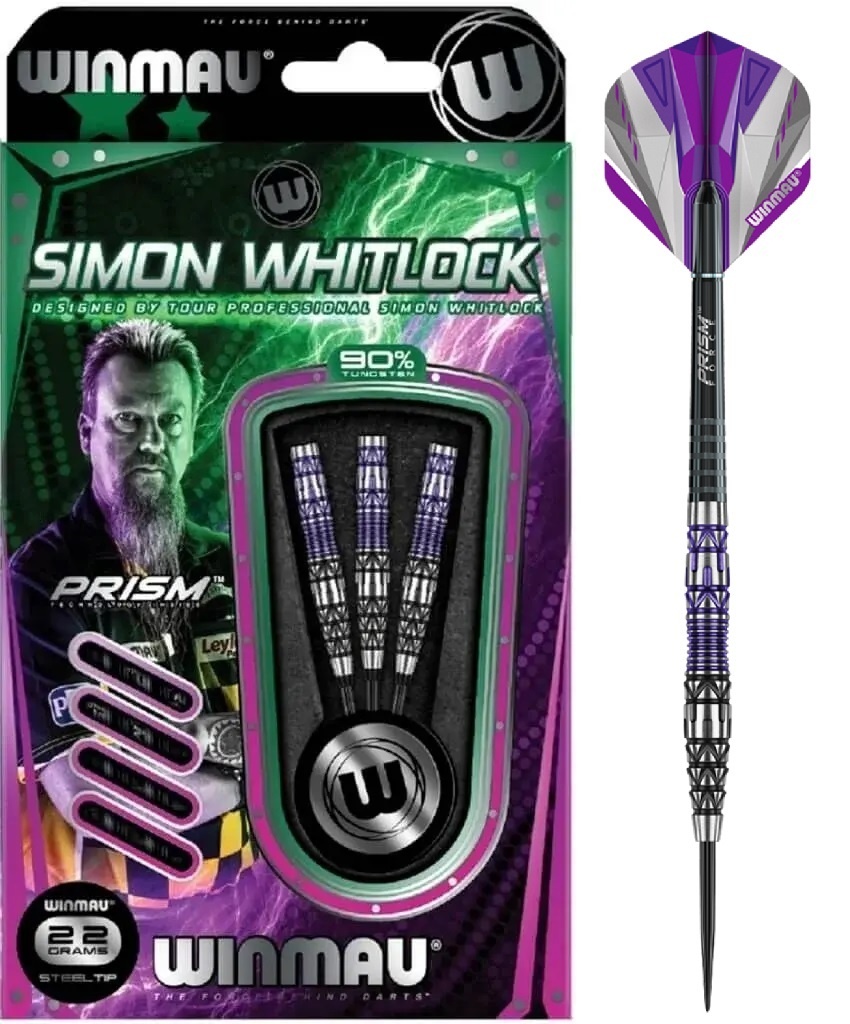 Winmau Simon Whitlock 90% Special Edition Steel Tip Darts Winmau Simon Whitlock 90% Special Edition Steel Tip Darts