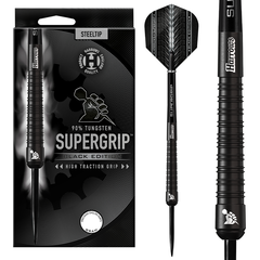 Harrows Supergrip Black 90% Steel Tip Darts