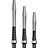 Mission Atom13 Naturel Metal Gripped Black Darts Shafts