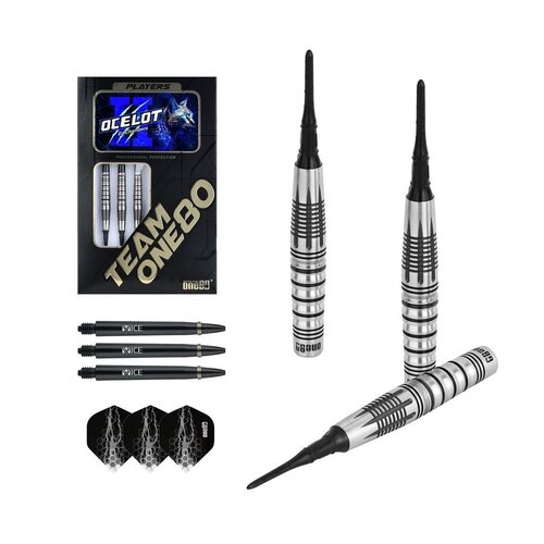 ONE80 ONE80 Ed Chambers V2 Black 90%  Soft Tip Darts