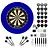 Winmau Blade 6 + Surround + KOTO Accessory Kit Steeltip Black 90 Pieces