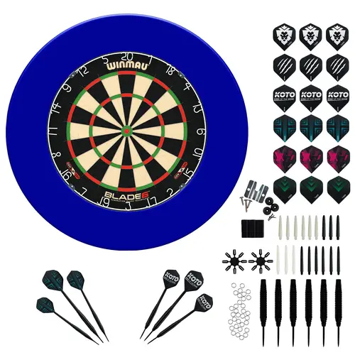 Winmau Winmau Blade 6 + Surround + KOTO Accessory Kit Steeltip Black 90 Pieces