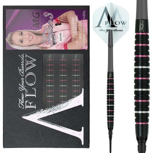 Dynasty Dynasty A-FLOW Fallon Sherrock - Fallon 3 MG Pink 95% Soft Tip Darts