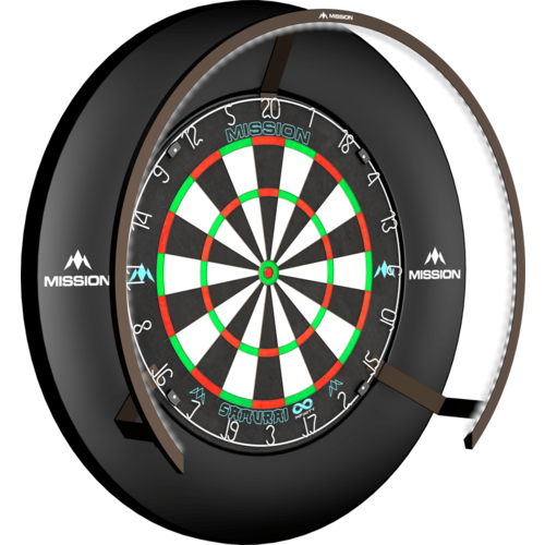 Mission Mission Torus 270 LED   Bronze Dartboard Lighting