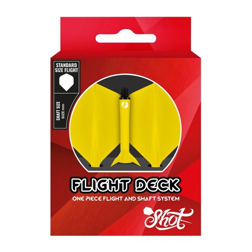 Shot Shot Flight Deck System Yellow NO2 Darts Flights