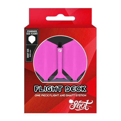 Shot Shot Flight Deck System Pink NO2 Darts Flights