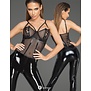 Spannende Catsuit van PVC en tule van Noir handmade