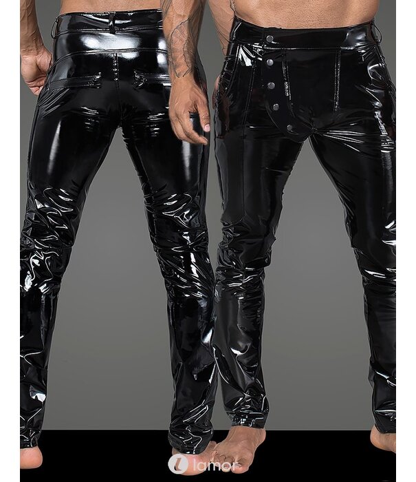 * NOIR handmade Sexy elastische PVC heren broek met  van Noir Handmade