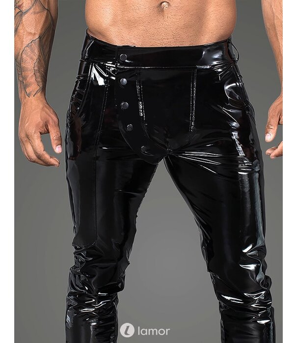 * NOIR handmade Sexy elastische PVC heren broek met  van Noir Handmade
