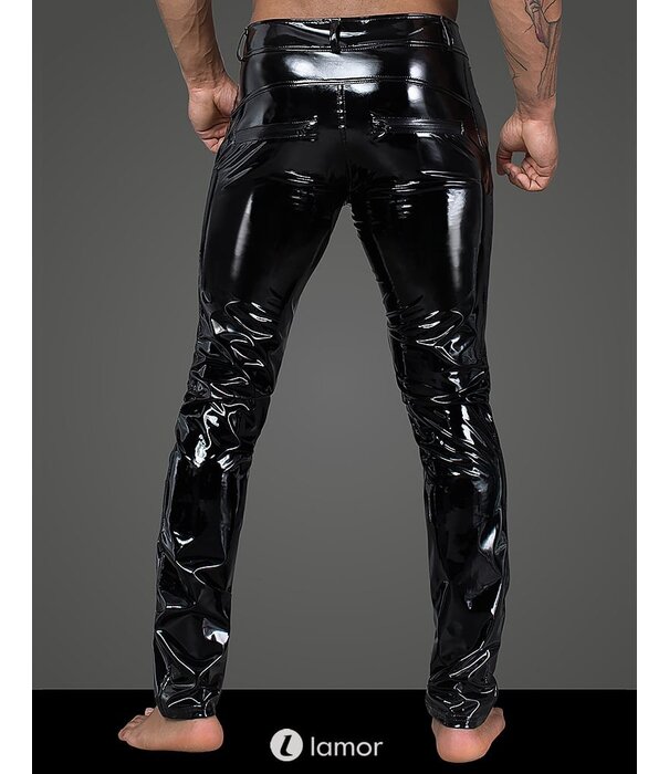 * NOIR handmade Sexy elastische PVC heren broek met  van Noir Handmade