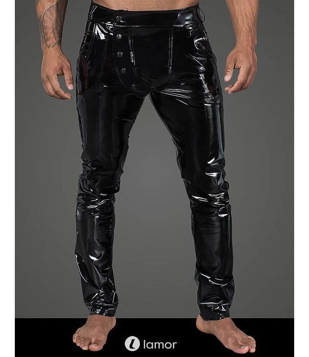 * NOIR handmade Sexy elastische PVC heren broek met  van Noir Handmade