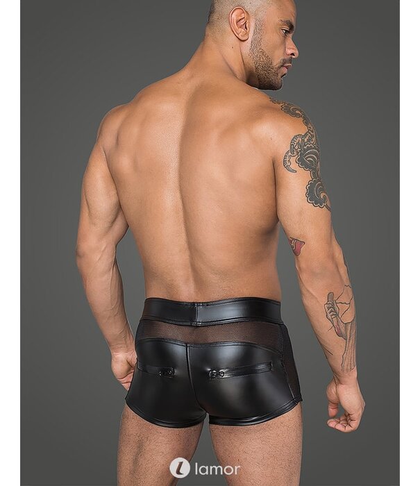 * NOIR handmade Matte Heren short met rits van Noir Handmade