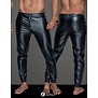 Wetlook heren Tregging met elastische taille band van Noir Handmade MissBehaved Collection