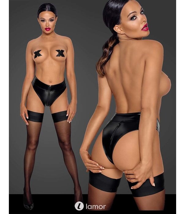 * NOIR handmade Wetlook slip  met ritssluiting van Noir Handmade uit de collectie Fucking Fabulous