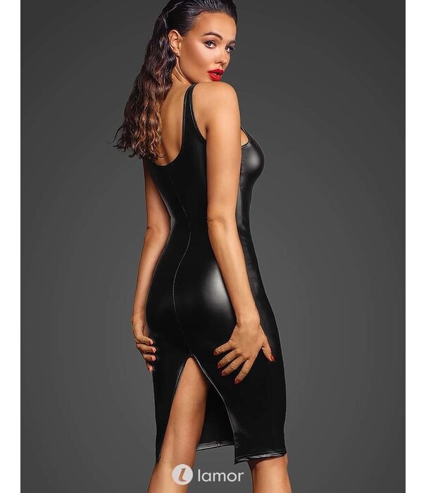 * NOIR handmade Wetlook jurk met ritsluiting van Noir Handmade Fucking Fabulous Collection