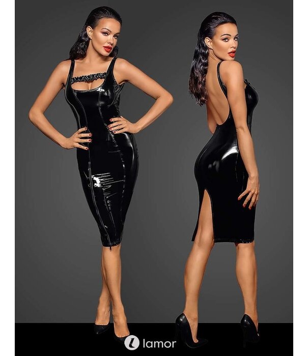 * NOIR handmade Lak jurk met ritsluiting van Noir Handmade Fucking Fabulous Collection