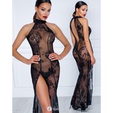 Lange tule jurk van Noir Handmade Fucking Fabulous Collection