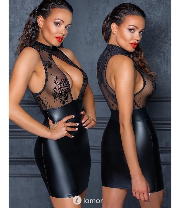 * NOIR handmade Mini jurkje met open decolettÃƒÂ© van Noir Handmade Noir Handmade Fucking Fabulous  Collection