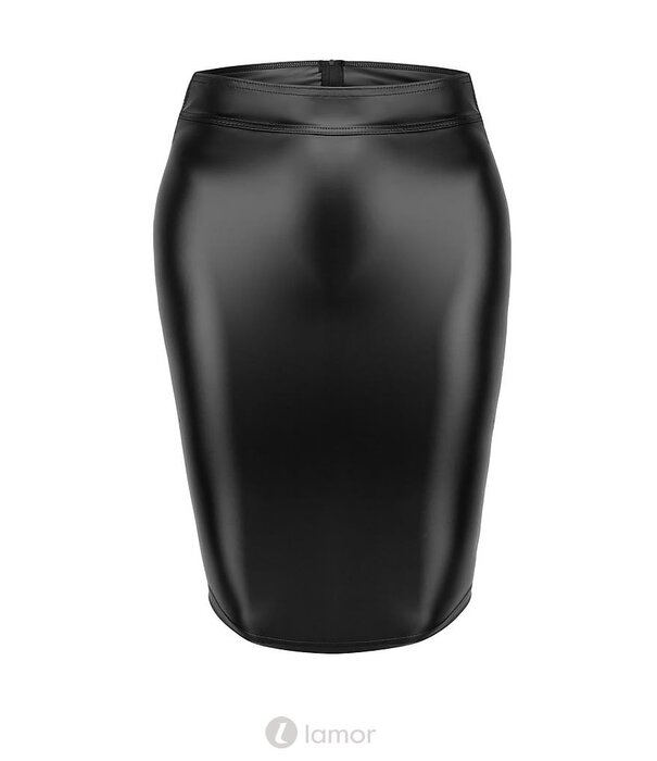 * NOIR handmade Wetlook kokerrok F273  van Noir Handmade curves Collectie