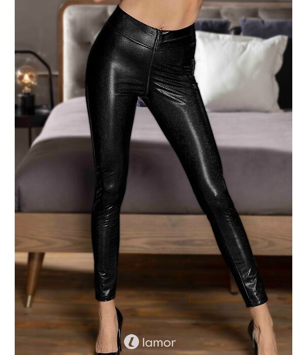 * NOIR handmade Wetlook snake legging met ritssluiting  van Noir handmade Boudoir Stories