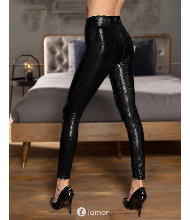 * NOIR handmade Wetlook snake legging met ritssluiting  van Noir handmade Boudoir Stories