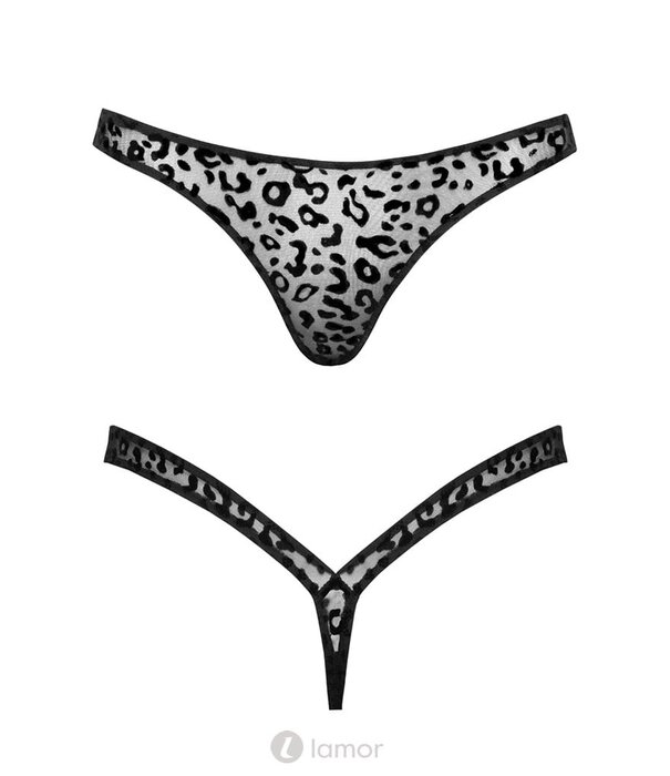 * NOIR handmade Sexy string met luipaard print  Noir Handmade Boudoir stories