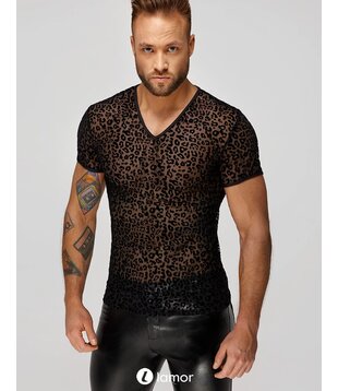 Leopard Flock Heren T-Shirt, H071