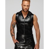 Wetlook Heren Hoodie met slangen reliÃƒÂ«f van Noir Handmade