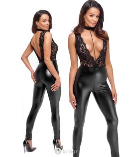 Catsuit van Wetlook met kant , F298