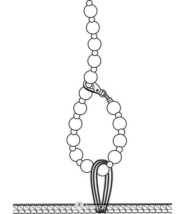 * NOIR handmade Catsuit van Wetlook met kant met afneembare ketting van Noir Handmade Libido