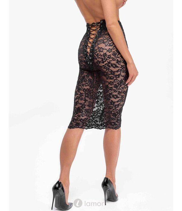 * NOIR handmade Half lange tule rok, F302 van Noir Handmade Libido