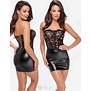 Wetlook met kant korsetjurk van Noir Handmade Libido