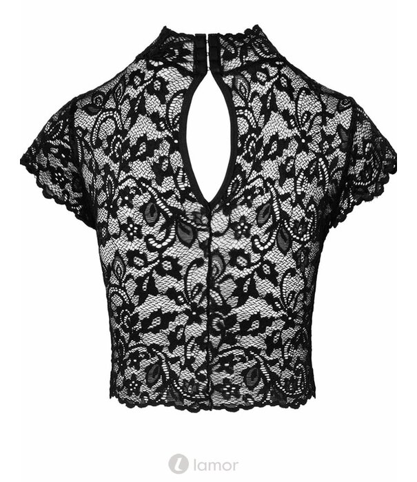 * NOIR handmade Croptop  van gebloemd kant  Noir Handmade Libido