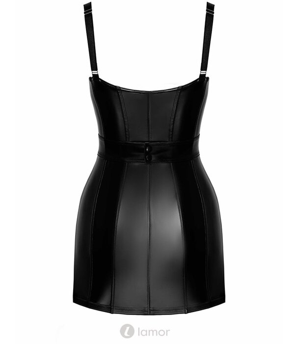 * NOIR handmade Wetlook mini jurk met Ritssluiting van Noir Handmade uit de collectie Projectfetish