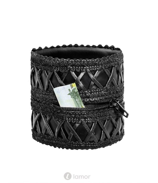 * NOIR handmade Polsportemonnee met verborgen ritssluiting van Noir Handmade Projectfetish