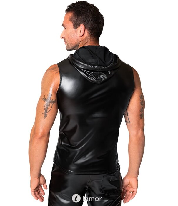 * NOIR handmade Wetlook Heren Hoodie van Noir Handmade  Chaos Collection