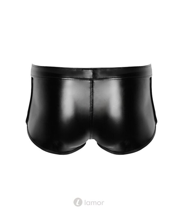 * NOIR handmade Wetlook Heren short met veter van Noir Handmade Chaos Collection