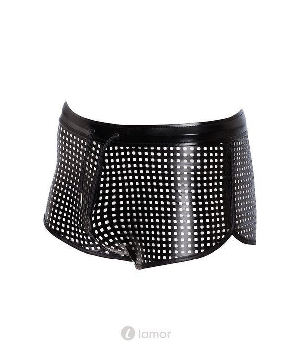 * NOIR handmade Wetlook Heren short kort van Noir Handmade Chaos Collection