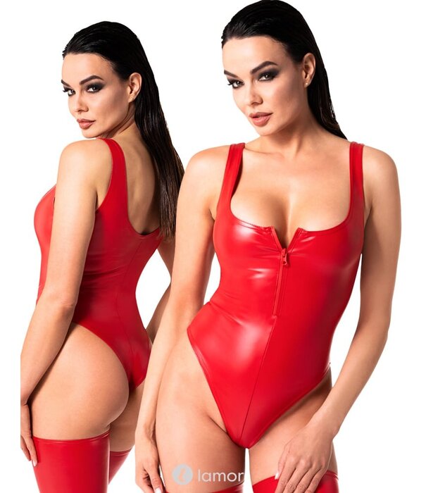 * NOIR handmade Rode wetlook Body Elysium van Noir Handmade  Orgia Collection