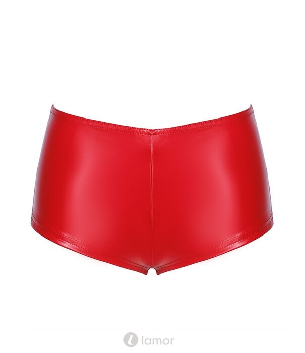 * NOIR handmade Rode wetlook Short Mysteria  van Noir Handmade Orgia Collection