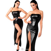 Lange straplless jurk Aphordisia van Noir Handmade  Orgia Collection