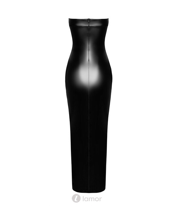 * NOIR handmade Lange straplless jurk Aphordisia van Noir Handmade  Orgia Collection