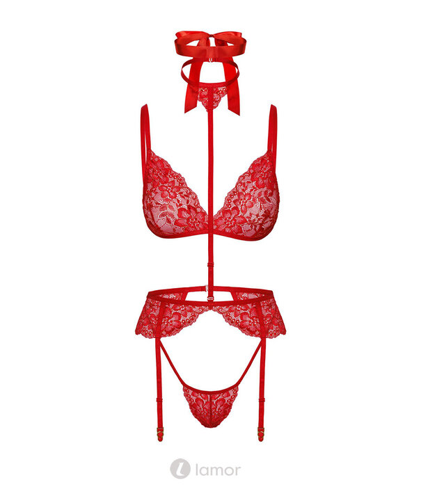 * KISSABLE VAN NOIR HANDMADE Sexy 5-delige kanten lingerie set van het merk Kissable