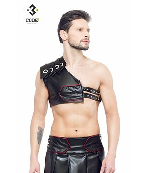 Gladiator Harnas met rode bies (XS/S - 3XL/4XL)