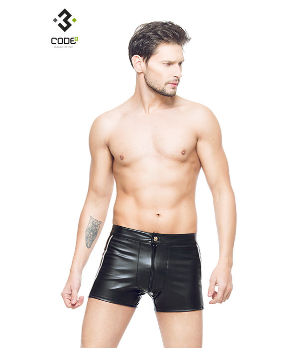 * Code8 by XXX COLLECTION Heren short met aan beide zijden een opvallend blokmotief