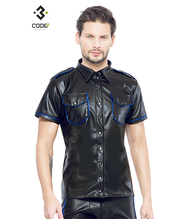 * Code8 by XXX COLLECTION Shirt van hoge kwaliteit PU-Leer