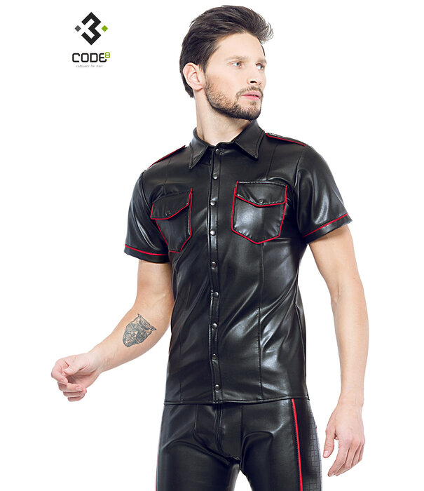 * Code8 by XXX COLLECTION Shirt van hoge kwaliteit PU-Leer