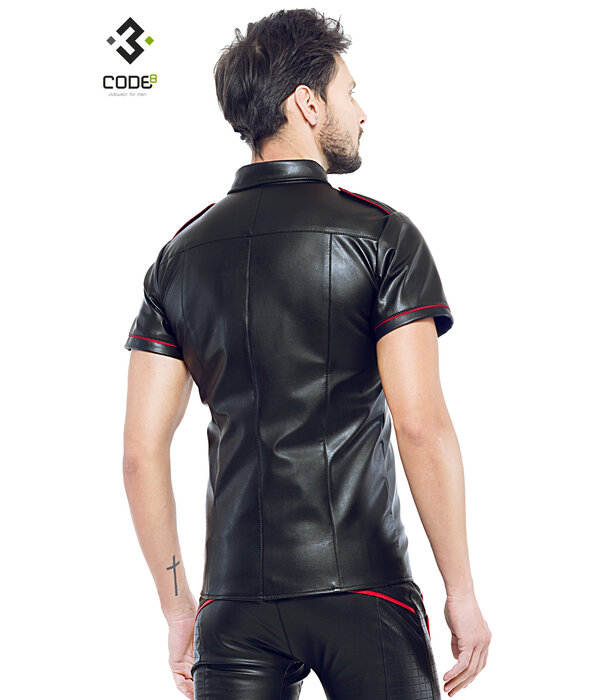 * Code8 by XXX COLLECTION Shirt van hoge kwaliteit PU-Leer