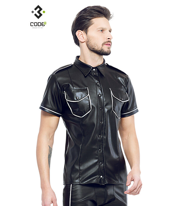 * Code8 by XXX COLLECTION Shirt van hoge kwaliteit PU-Leer
